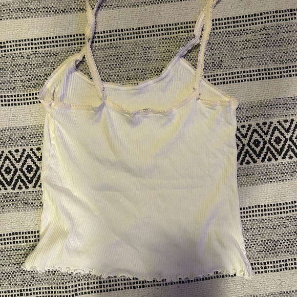 Victoria's Secret county line Cream Ribbed lace Cami - Picture 3 of 4